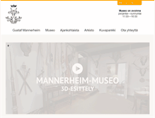 Tablet Screenshot of mannerheim-museo.fi